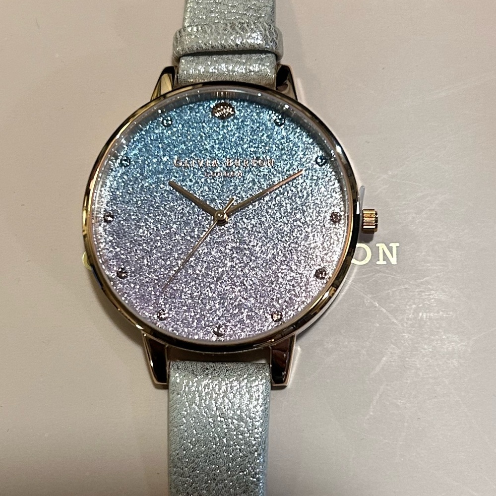 Olivia Burton Under The Sea Glitter Watch With 38mm MultiColored Face - Picture 2 of 9